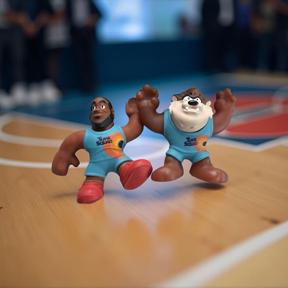 Heroes Of Goo Jit Zu Space Jam TASMANIAN DEVIL LaBron James Figures B4